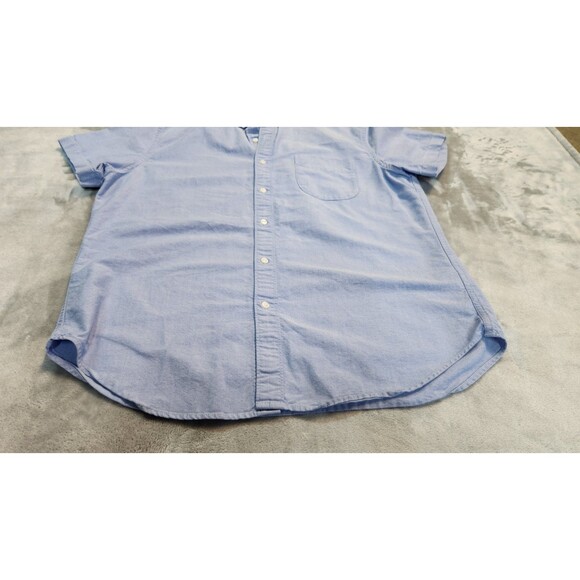 Sewn For J Crew Men's Large Blue 100% Cotton Classic Fit Button Down Shirt - Picture 4 of 7